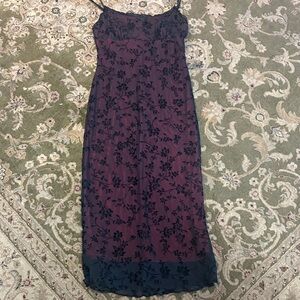 Floral Embroidered Dress Y2K